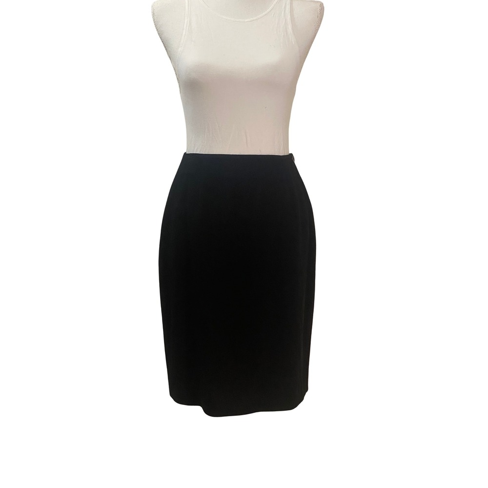 Jones New York Essentials Black Pencil Skirt Knee Length Classic Career Size 6